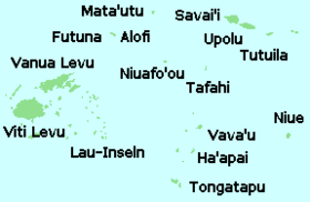 Localização de Império Tu'i Tonga