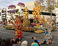 Image 34Wonderful Indonesia floral float, depicting wayang golek wooden puppet in Pasadena Rose Parade 2013. (from Tourism in Indonesia)