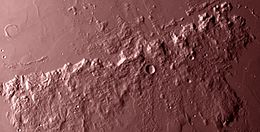 アペニン山脈の衛星写真