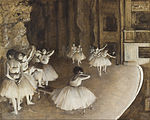 Rehearsal na odru, 1874, Musée d'Orsay, Paris