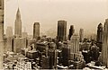 Midtown Manhattan, New York City, dari Rockefeller Center, 1932.