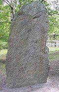 The Norslunda Runestone, bearing runic inscription U 419, which mentions the personal name Kylfingr