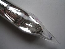 Rubidium metal in a glass ampoule