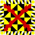 Bandera de los Tercios de los Amarillos Viejos (1680).