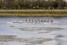 Women's Reserve race from the Putney Embankment