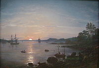 Fjord pri Holmestrandu, Johan Christian Dahl, 1843