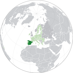 Localização de Espanha