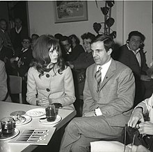 Truffaut and actress Françoise Dorléac during a visit to Israel, 1963