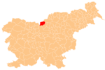 The location of the Municipality of Solcava