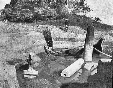 Rampurva bull excavation in 1907.