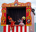 Image 47A traditional Punch and Judy booth, at Swanage, Dorset, England (from Culture of England)