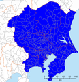 Região de Kantō, 41,9 milhões de pessoas (2008).