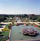 View of the Mughal Garden [Now Amrit udhyaan] of Rashtrapati Bhavan
