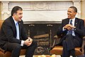 Image 21Presidents Barack Obama and Mikheil Saakashvili. (from History of Georgia (country))