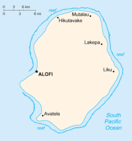 Niue - Mappa