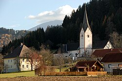 Kostel v Tichoja, části Sittersdorfu