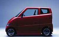 The Commuter Cars Tango, 8 ft 5 in (257 cm) long and 39 in (990 mm) wide