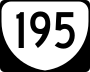 State Route 195 Toll marker