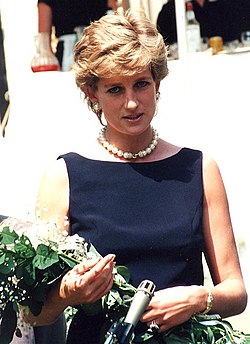 Принцеса Даяна на връчването на Международна награда Леонардо, 1995
