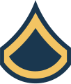 Шеврон рядового 1 класу армії США