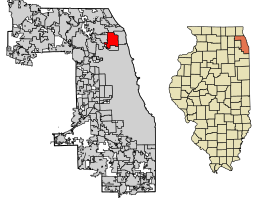 موقعیت اسکوکی، ایلینوی در نقشه