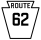 Pennsylvania Route 62 marker