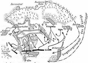 The Battlefield was a morass of marshlands and streams, making passage and tactics difficult.