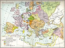 14th century, Europe, map