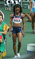 Sanya Richards, 2005 Vizeweltmeisterin über 400 Meter, blieb in diesem Rennen ohne Medaille, gewann aber am Schlusstag Gold mit der 4-mal-400-Meter-Staffel