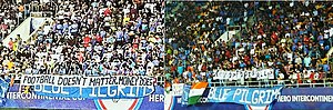 India football fans protest