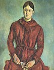 Madame Cézanne in a Red Dress c. 1890–1894 متحف ساو باولو للفن