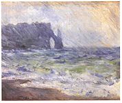 Claude Monet (1886) Rain at Eretat