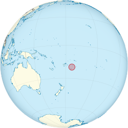Местоположение на Тонга