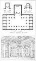 Schema della basilica di Fanum, Italia, progettata da Marco Vitruvio Pollione e da lui descritta nel suo trattato De architectura (età augustea)