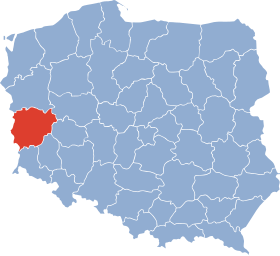 Localisation de Voïvodie de Zielona Góra