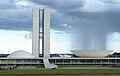 Edificio del Congreso Nacional del Brasil, Brasilia, obra del arquitecto Oscar Niemeyer. Por Eurico Zimbres