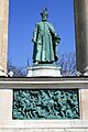 Bronze monumental sur le Monument du millénaire à Budapest