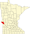 State map highlighting Big Stone County