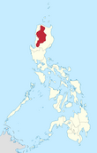 Mapa ti Filipinas a mangipakpakita ti Rehion ti Kordiliera