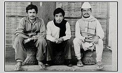 Tesro Aayam Team: Ishwar Ballav, Indra Bahadur Rai and Bairagi Kainla from left.