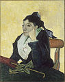『アルルの女 (ジヌー夫人)』1888年11月、アルル。油彩、キャンバス、92.5 × 73.5 cm。オルセー美術館[190]F 489, JH 1625。