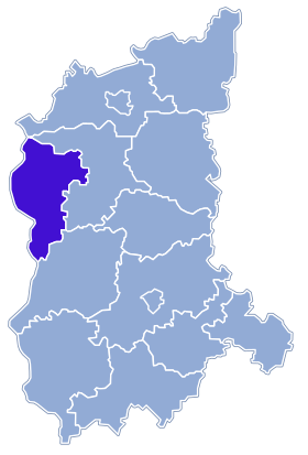 Localisation de Powiat de Słubice