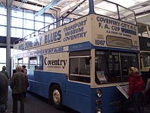 Open-top bus in Coventry Transport Museum