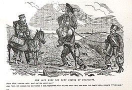 Briten und Osmanen, Britische Karikatur, 1856 (Bildtext A)