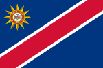 2:3 Vlag van die Namibiese polisie, tot 31 Oktober 2009