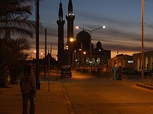 Džamija Ghadamesa noću