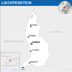 Location of Лихтенштайн