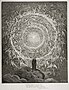 "রোজা সেলেস্টে: দান্তে ও বিট্রিস সর্বোচ্চ স্বর্গের দিকে চেয়ে আছেন।" গুস্তাভ ডোরের আঁকা ছবি