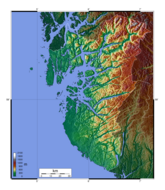 A topografia de Rogaland
