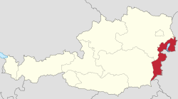 Location of Burgenland